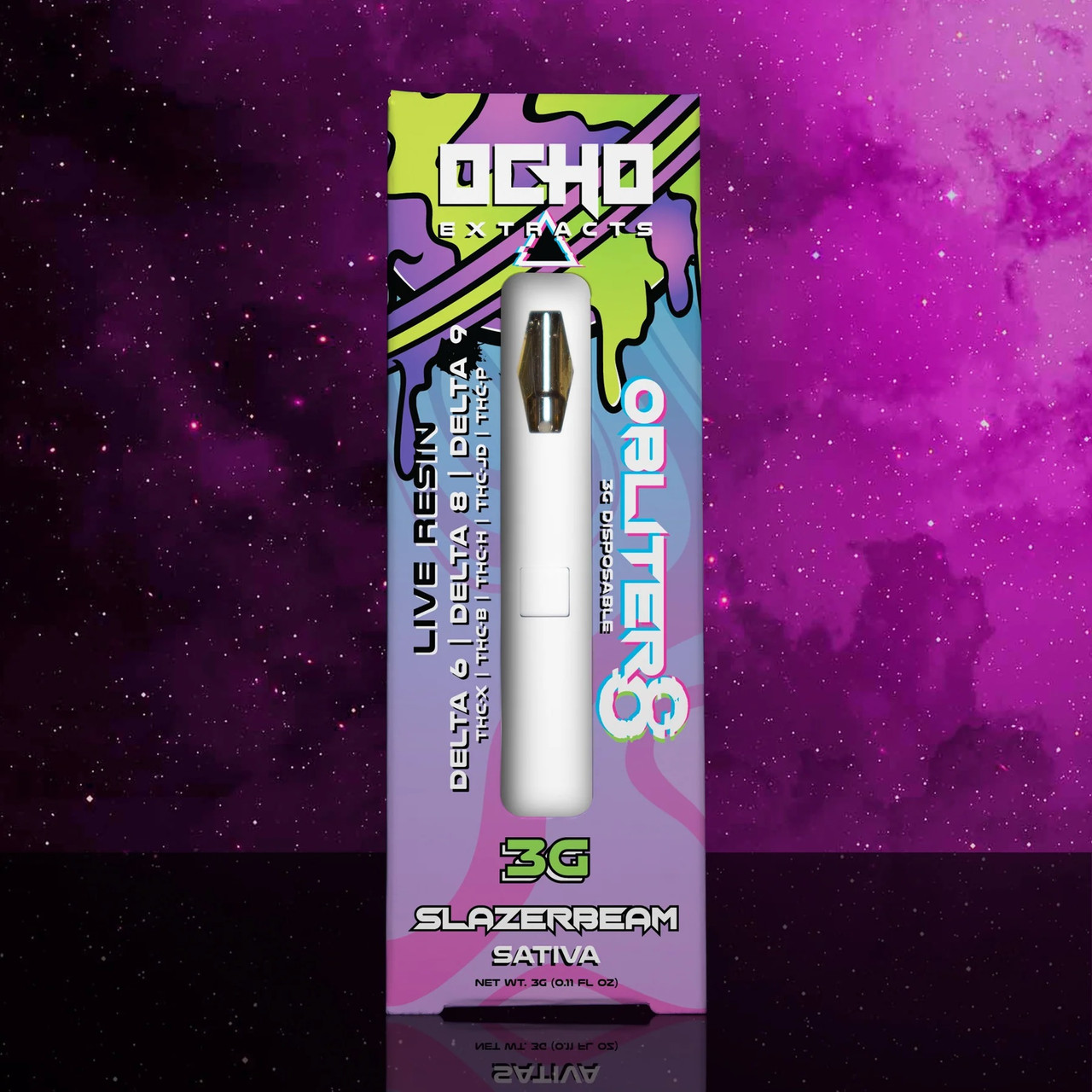 Ocho Extracts Obliter8 Live Resin Blend 3G Disposable Vape Pen - The - Ocho Extracts Disposable How To Use