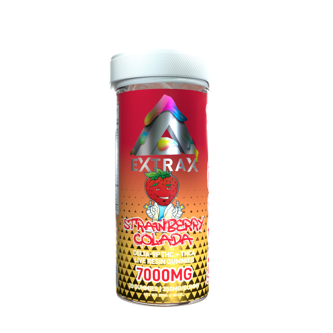 Delta Extrax Adios Delta 9P THC + THCA Live Resin Gummies - Calm Leaf