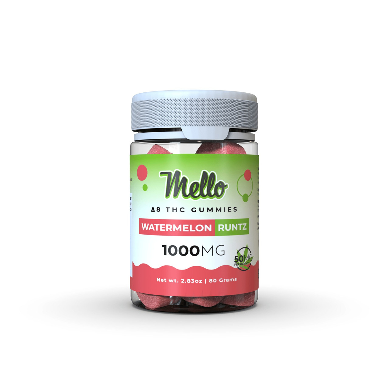 Mello Delta 8 THC Gummies - Calm Leaf