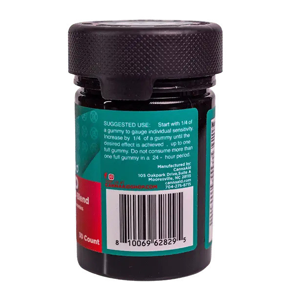 CannaAid High Potency H4-CBD Live Resin CDT Gummies - Calm Leaf