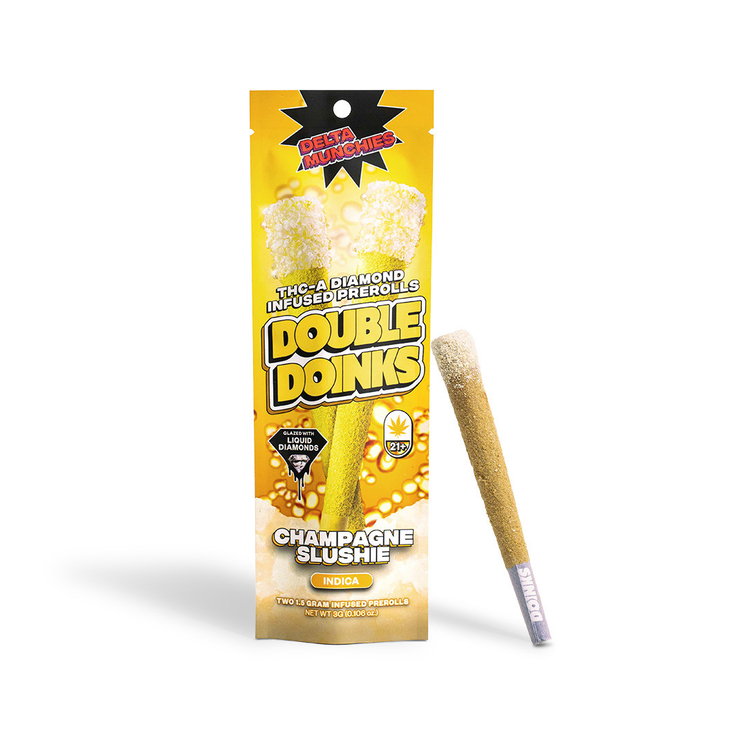 Delta Munchies Double Doinks THC-A Diamond Infused Prerolls