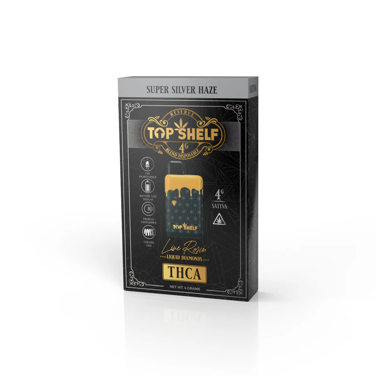 top rated thca disposable vape Shelf Hemp Live Rosin Liquid Diamonds Blend 4G Pen hokkaido custard vape Sabor:Refresco de limón y lima (Edición Luster) 1 Pack Vuse Pod: