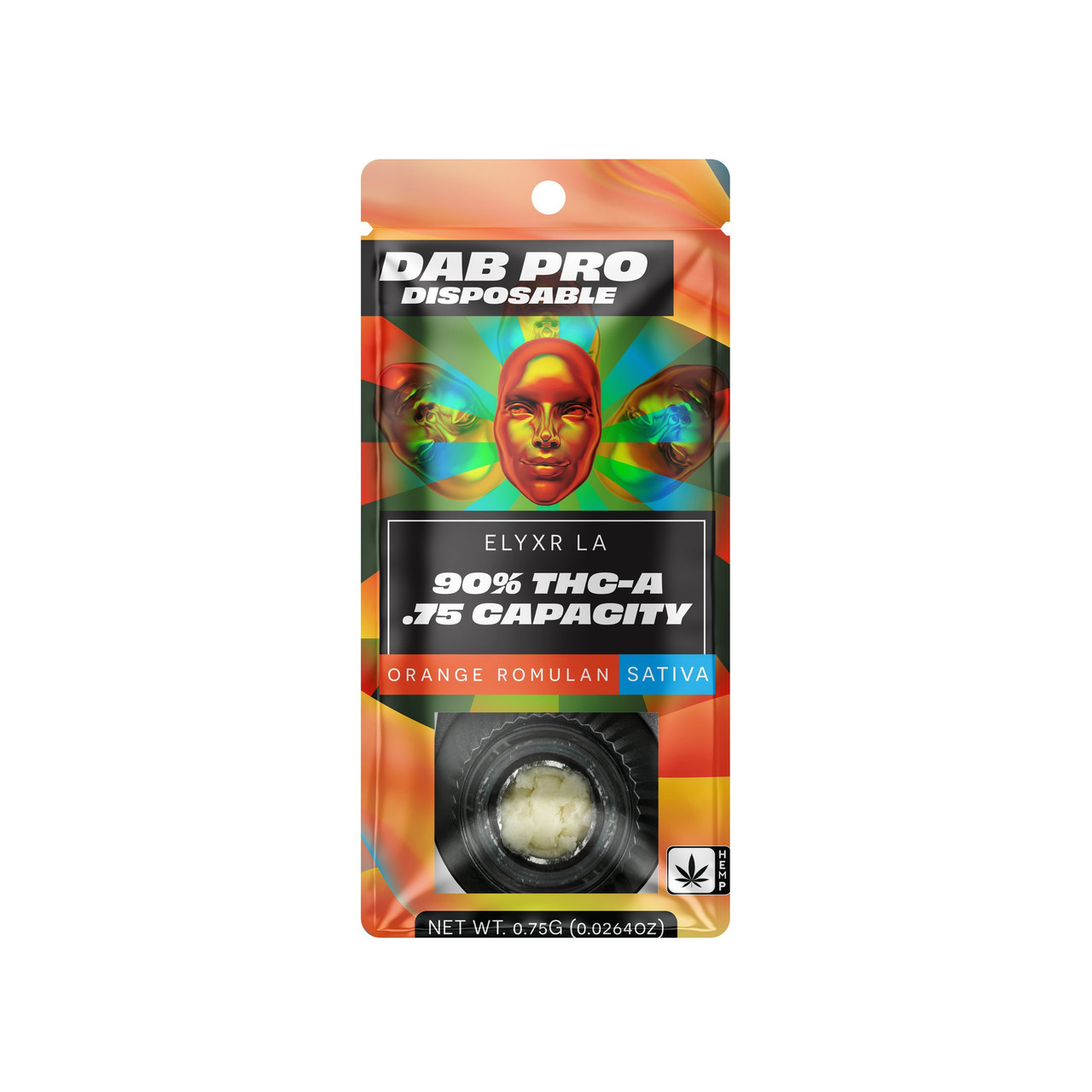 Elyxr 90% THC-A Dab Pro .75G Disposable Vape - Calm Leaf