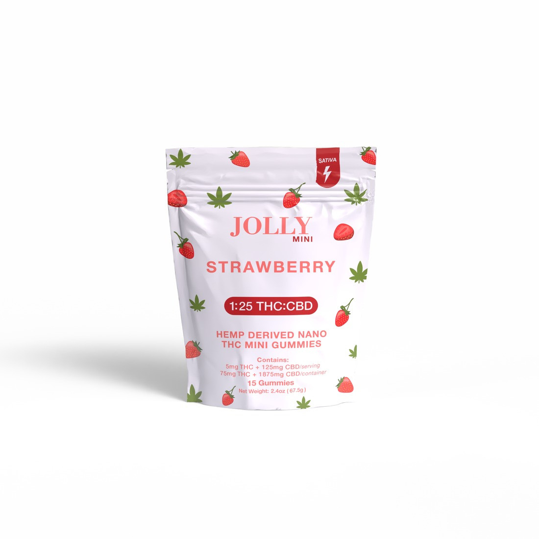 Jolly Mini 1:25 D9 THC + CBN + CBC + CBG + CBD Nano Gummies - Calm