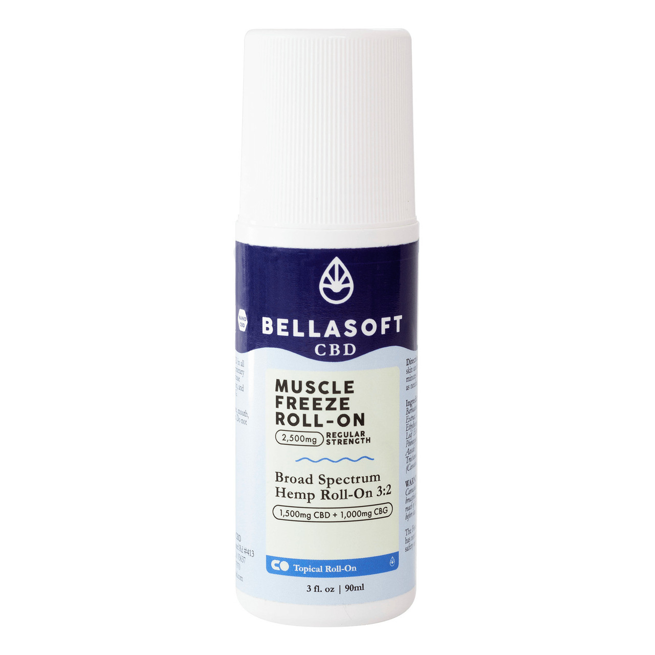 Bellasoft CBD Pain Relieving Muscle Freeze CBD + CBG Blend Roll-On