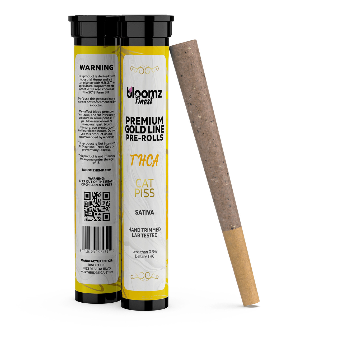 Bloomz Premium Gold Line THCA Pre-Rolls - Calm Leaf