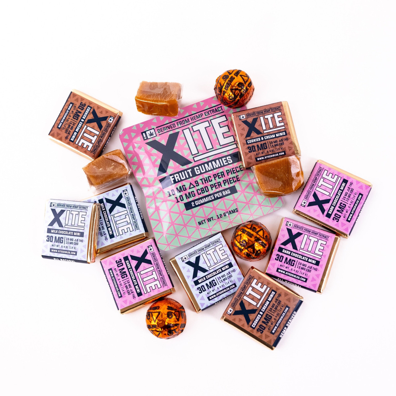 Xite Delta 9 THC + CBD Assorted Samples - Calm Leaf