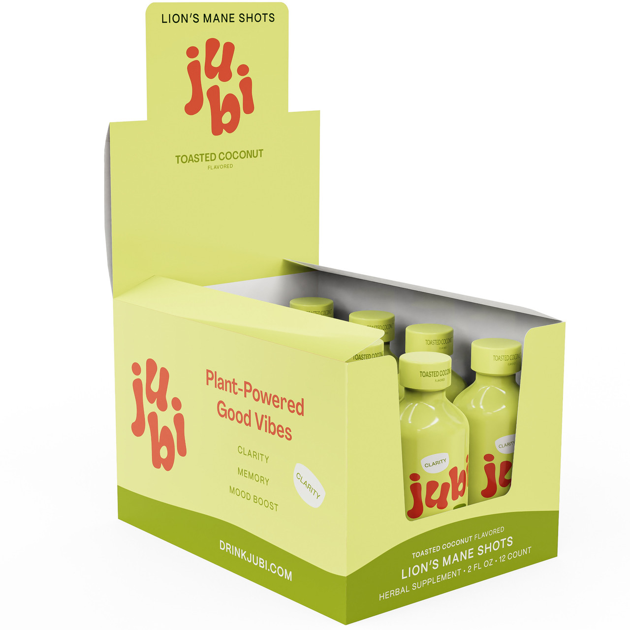 Jubi Lion's Mane Mushroom Clarity Shot - Calm Leaf