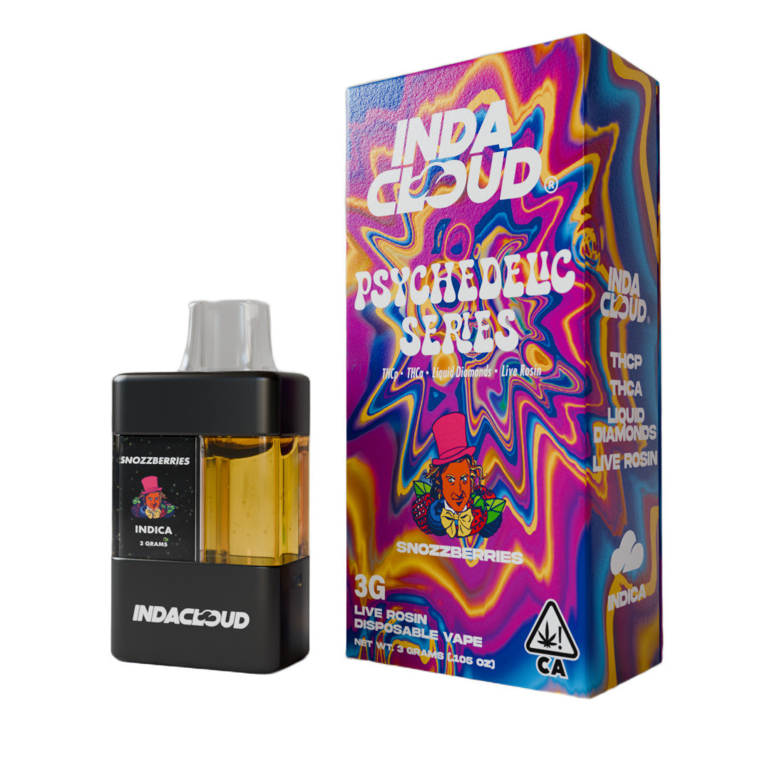IndaCloud Psychedelic Series THCA + THCP Live Resin 3G Disposable Vape Pen  - Calm Leaf