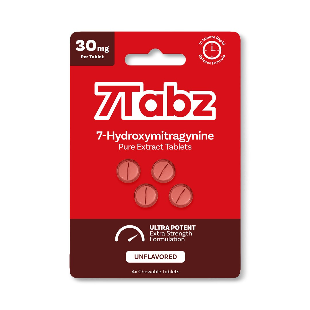7Tabz 7-Hydroxymitragynine 4 Pack 30mg Extra Strength 7-OH Tablets