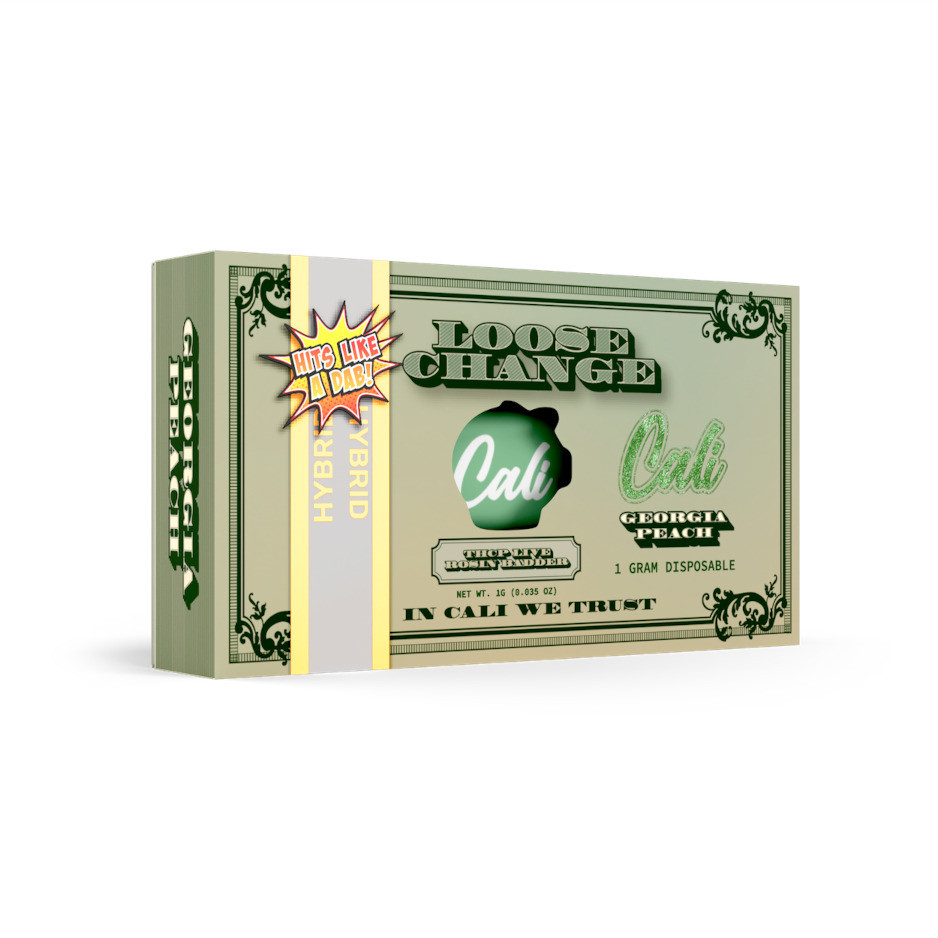 Cali Loose Change THCP Live Rosin Badder 1G Disposable Vape Pen - Calm Leaf