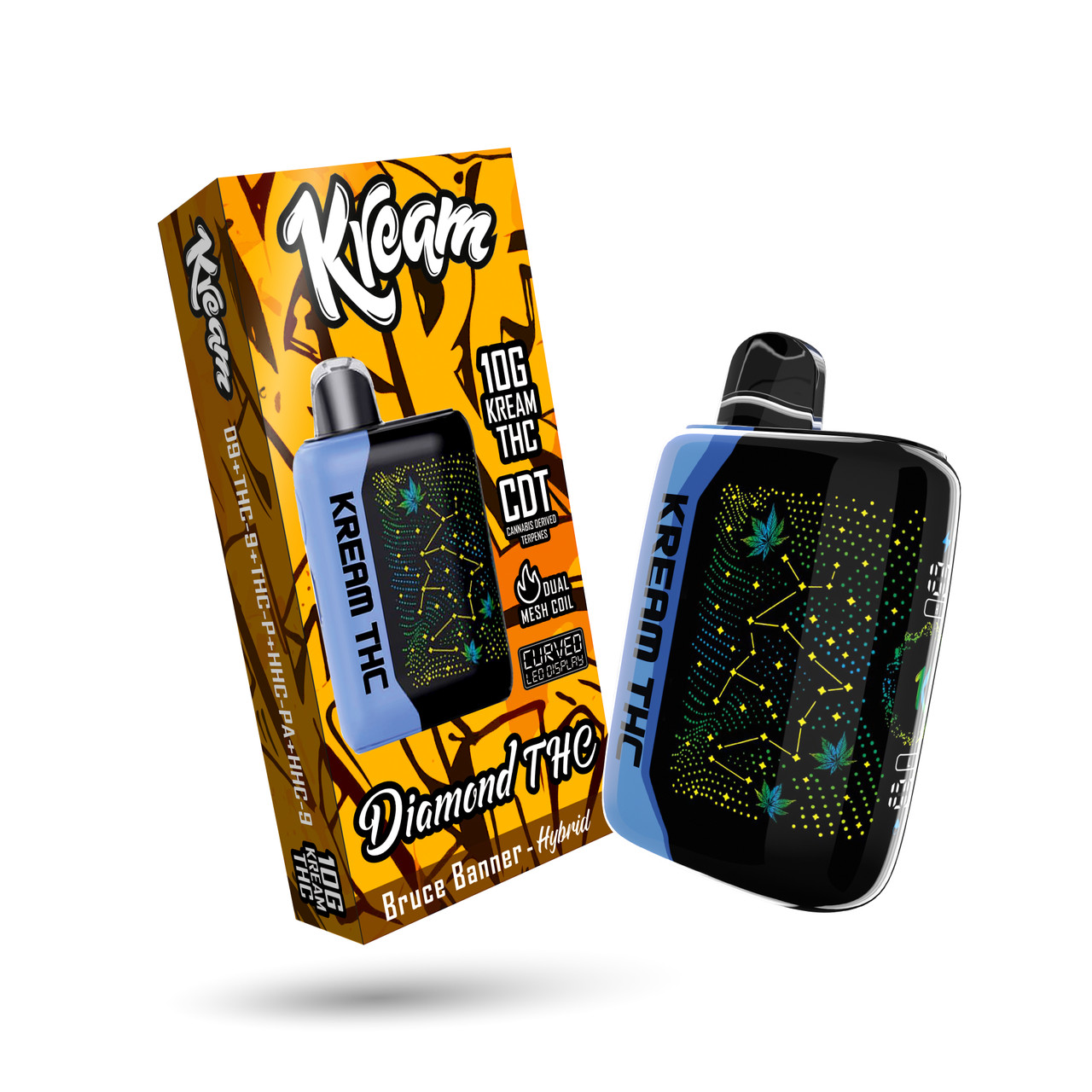 king palm vapes blue diamond Kream THC 10G Disposable Vape Pen Juicy Peach Ice Switch Discount-5-For-£10 Select Flavor ::Tropical Delight