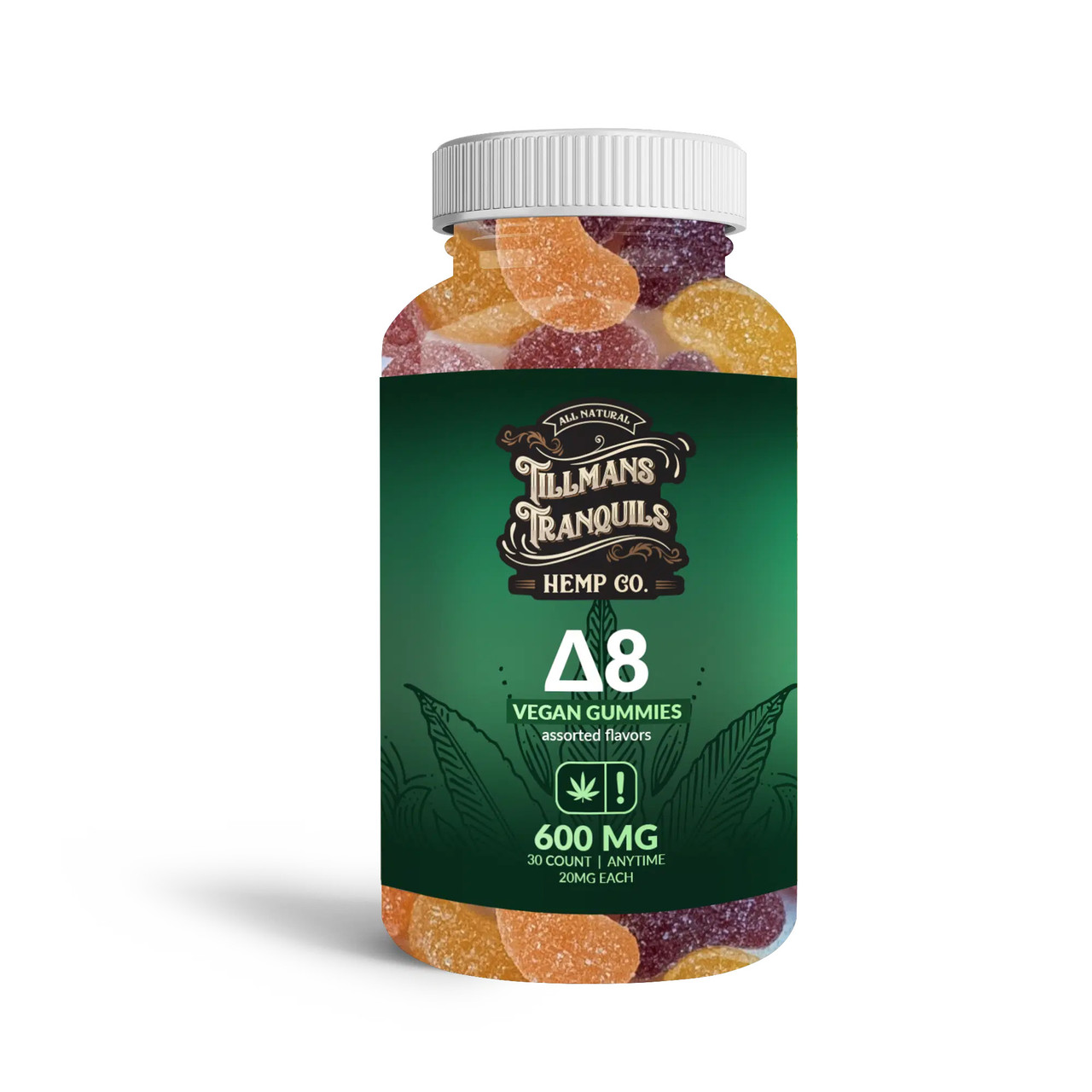 Tillmans Tranquils Organic Delta 8 THC Gummies The Calm Leaf