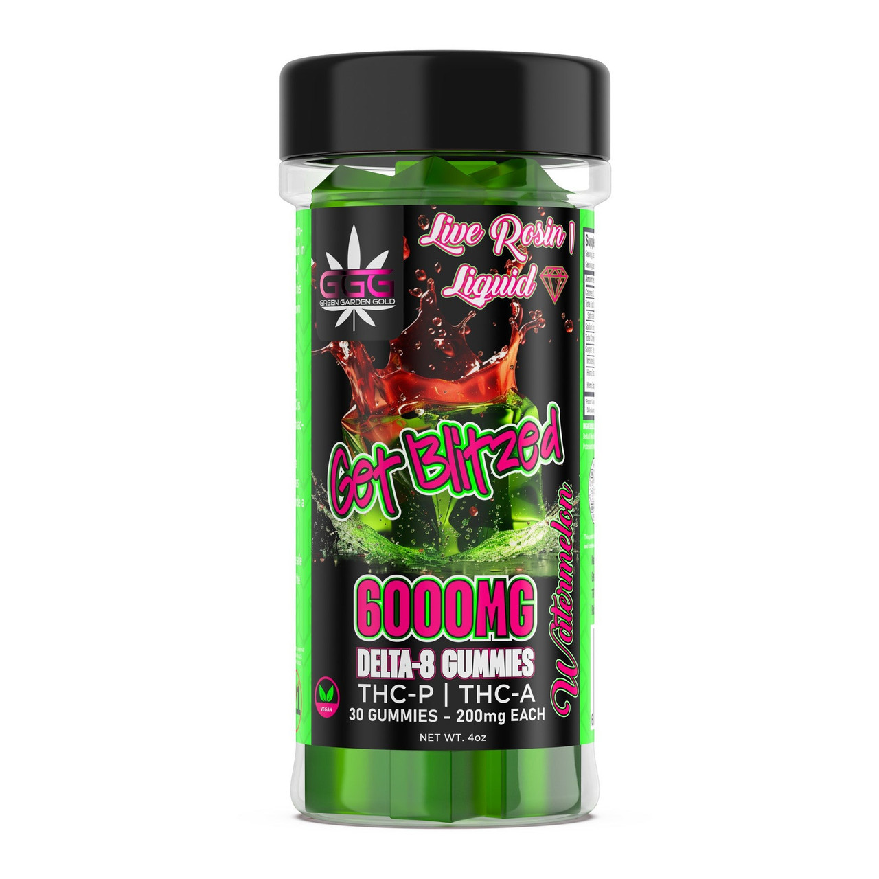 Green Garden Gold Next-Gen D8 + THC-P + THC-A Live Rosin Liquid