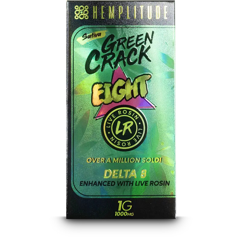 Hemplitude Delta 8 THC Live Rosin Vape Cartridge - Calm Leaf