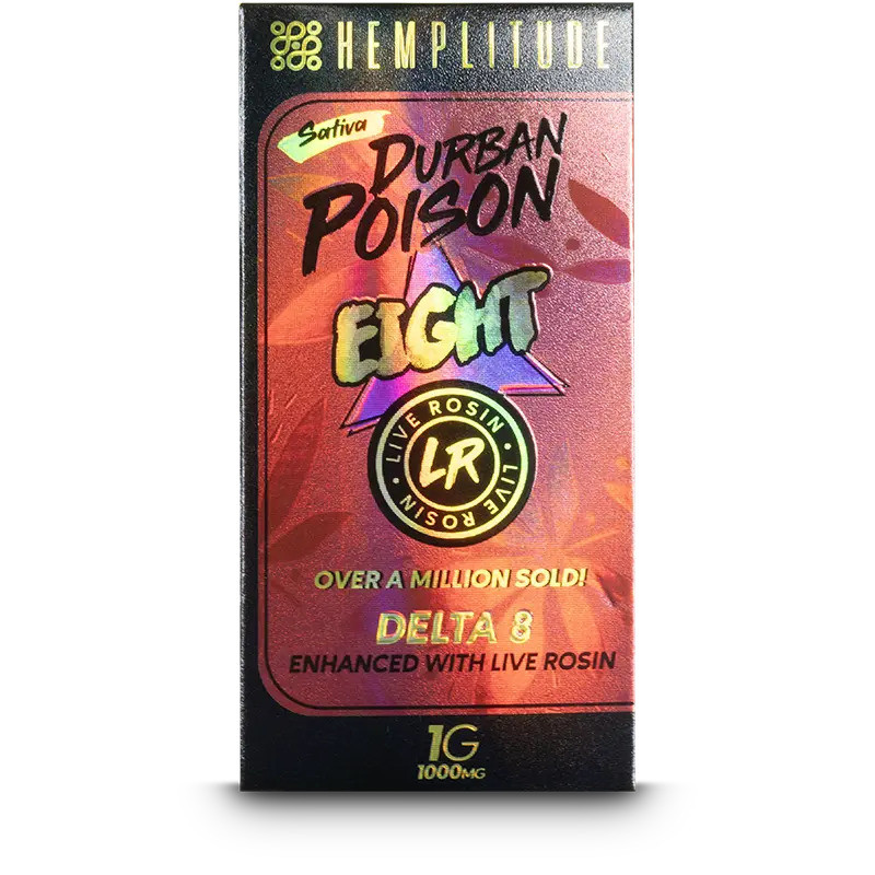 Hemplitude Delta 8 THC Live Rosin Vape Cartridge - Calm Leaf