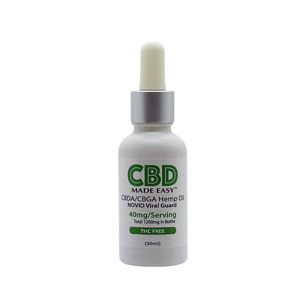 CBD Made Easy Novid Viral Guard CBDA + CBGA Hemp Oil - Calm Leaf