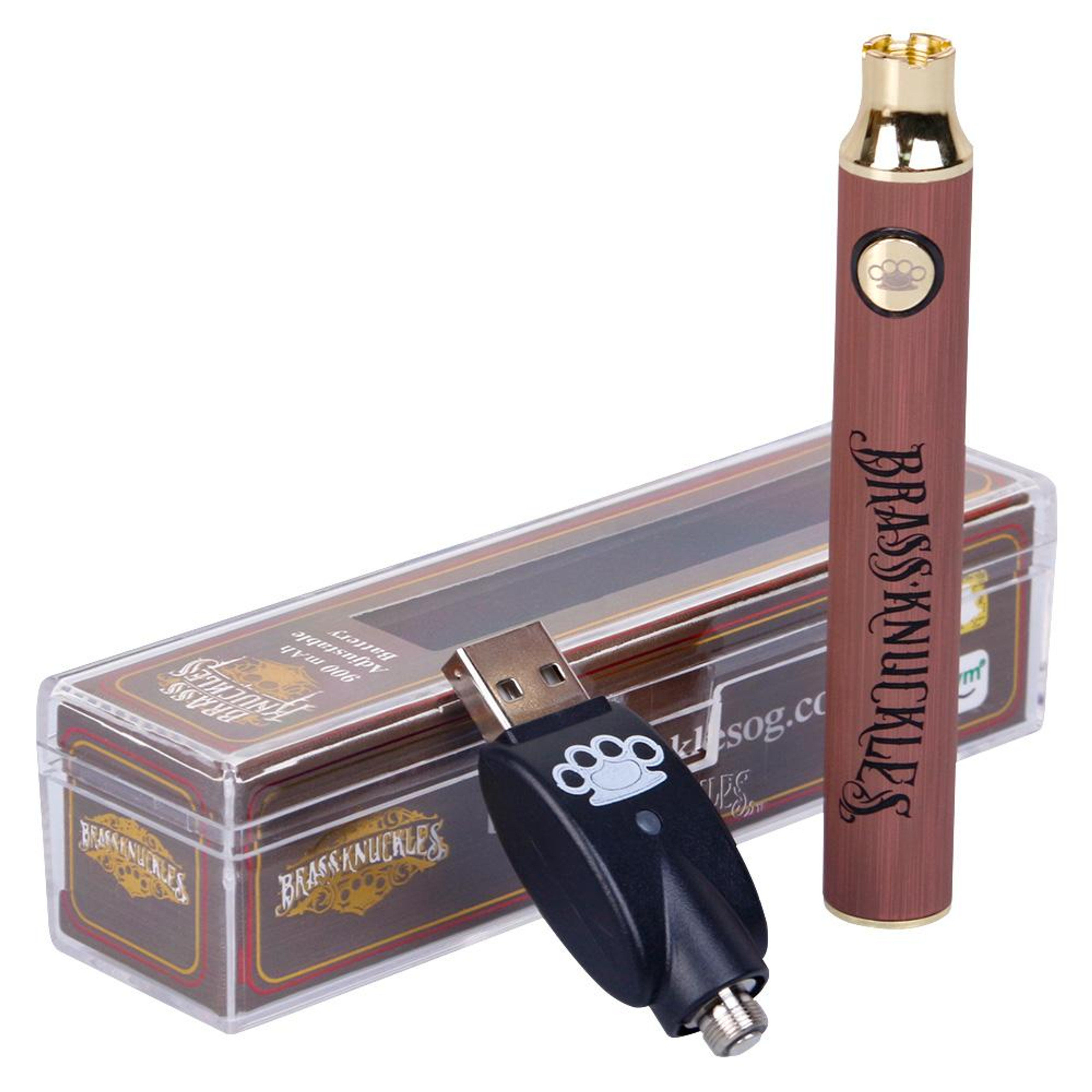How To Use Brass Knuckles Vape Pen Battery Brass Knuckles Adjustable Vape Pen Battery - Calm Leaf