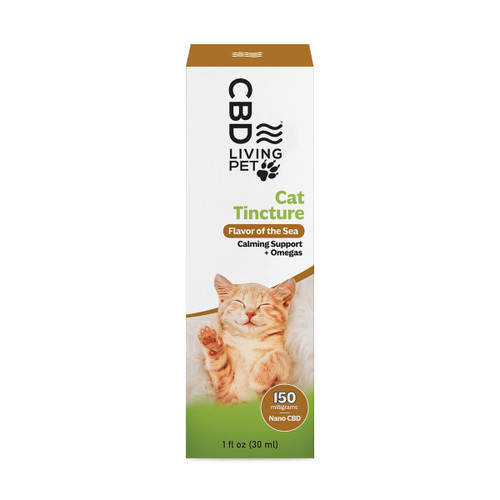 CBD Living Nano Broad Spectrum Hemp CBD Calming Cat Tincture Box CBD Living Nano Broad Spectrum Hemp CBD Calming Cat Tincture Box