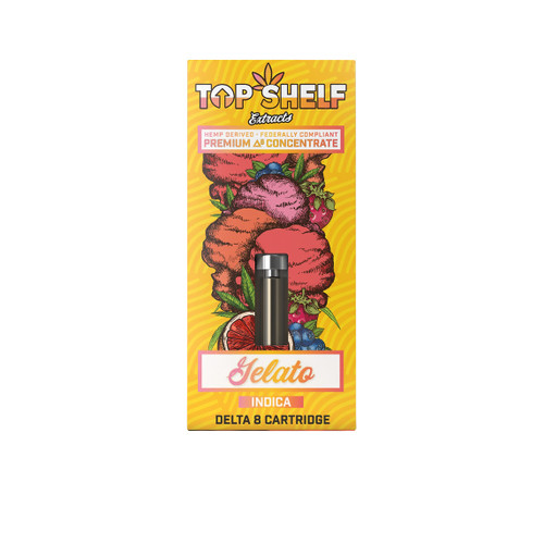 Top Shelf Hemp Co. Delta 8 THC Vape Cartridge The Calm Leaf