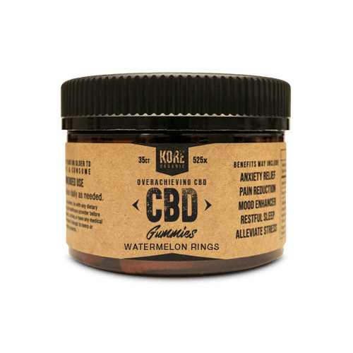 Kore Organic Broad Spectrum Hemp CBD Sour Twin Cherries Gummies