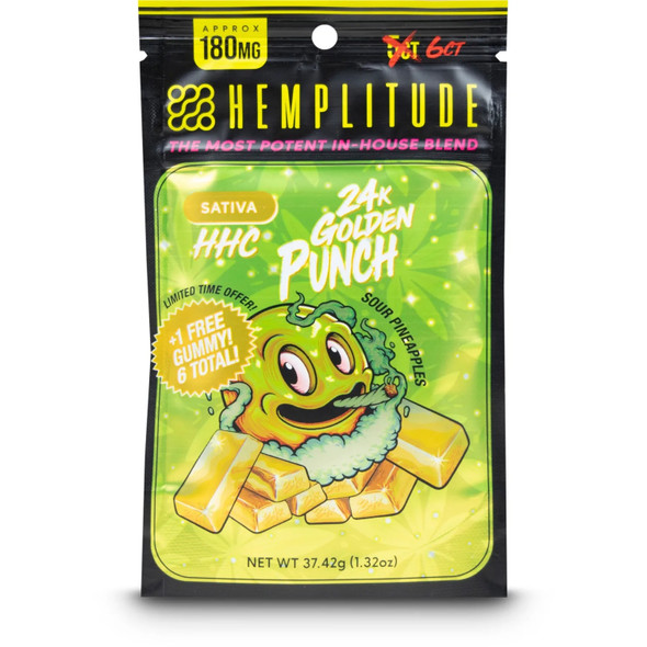 Hemplitude HHC Gummies - 24K Gold Punch (Sativa)