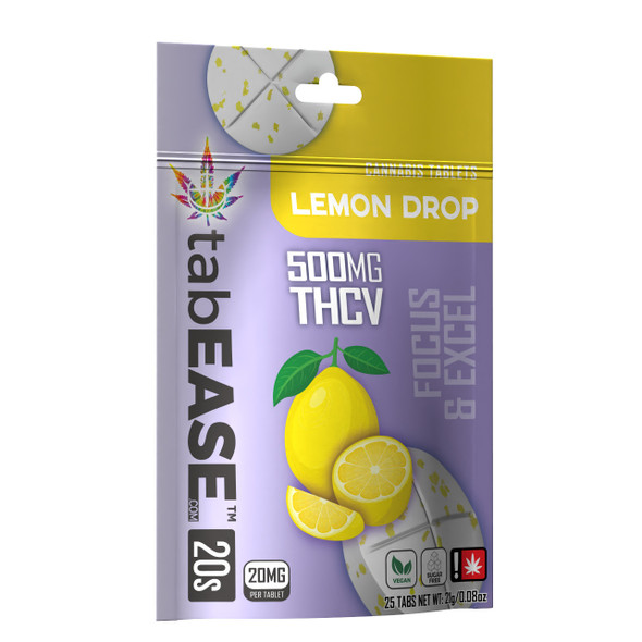 TabEASE THCV + Delta 8 THC Lemon Drop Tablets