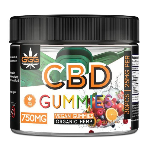 Green Garden Gold CBG Gummies - Calm Leaf