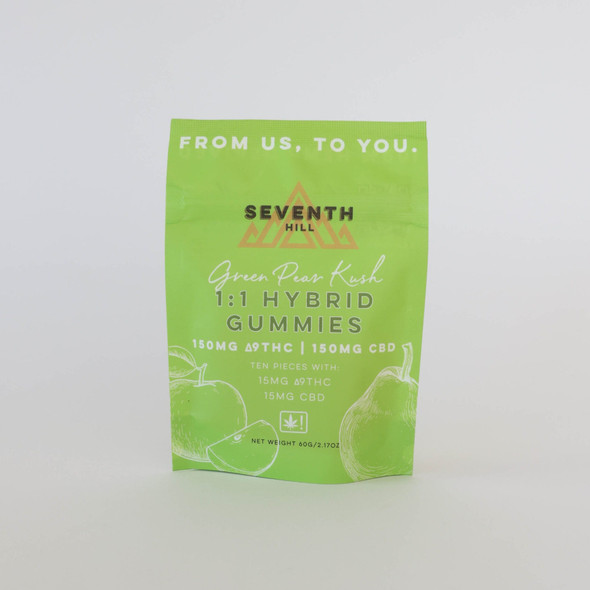 Seventh Hill Delta 9 THC + CBD 1:1 Hybrid Gummies - Front