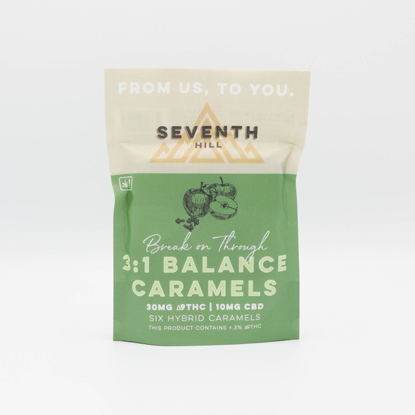 Seventh Hill Organic Delta 9 THC + CBD 3:1 Caramels - Balance