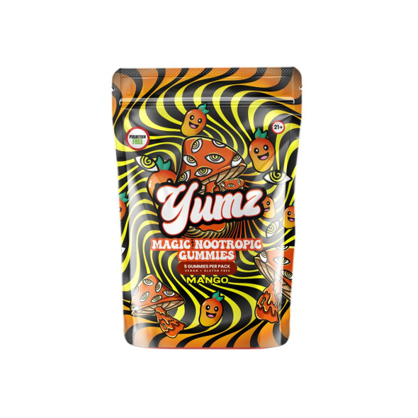 Yumz Magic Nootropic Mushroom Gummies - Mango Front
