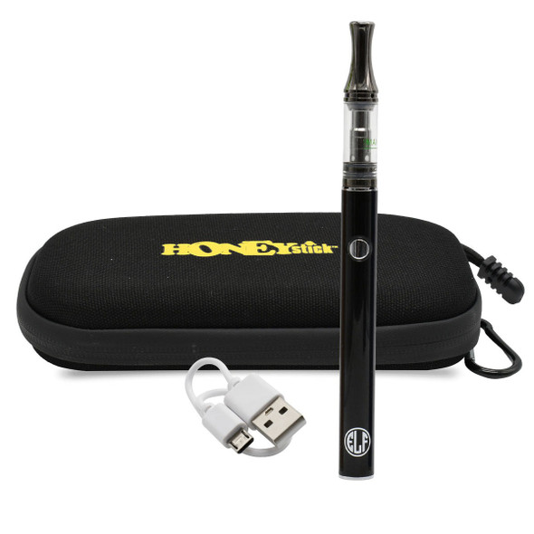 HoneyStick ELF 510 Vape Pen for Oil with Carrying Case - Black