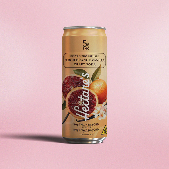 Hectare's Delta 9 THC Craft Soda - Blood Orange Vanilla Hectare's Delta 9 THC Craft Soda - Blood Orange Vanilla