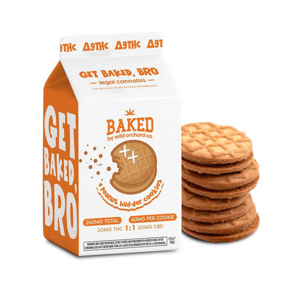 Wild Orchard Baked Delta 9 THC + CBD 1:1 Trippy-Os Cookies - Calm Leaf