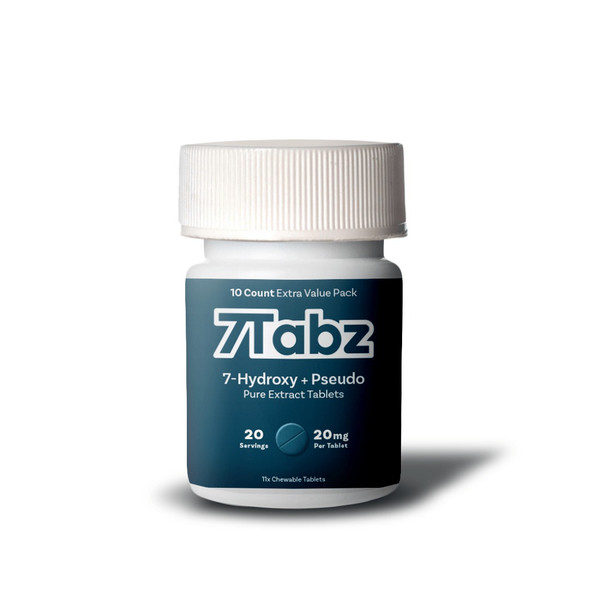 7Tabz 7-Hydroxy + Pseudo 10 Count 20mg Full Spectrum Dual-Alkaloid Tablets - Unflavored Front