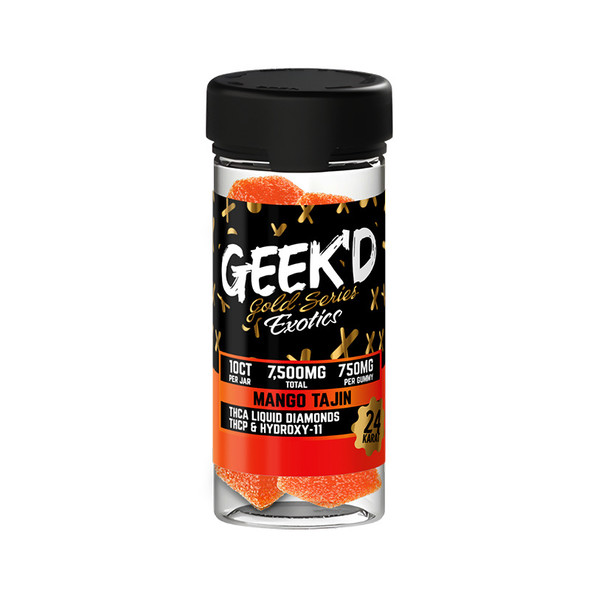 Geek'd Gold Series Exotics Blend Tajin Gummies (6 Pack) - Mango Tajin