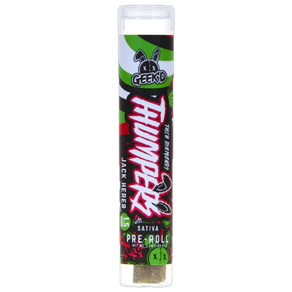 Geek'd Thumpers THCA Diamonds 1.5G Pre-Roll - Jack Herer