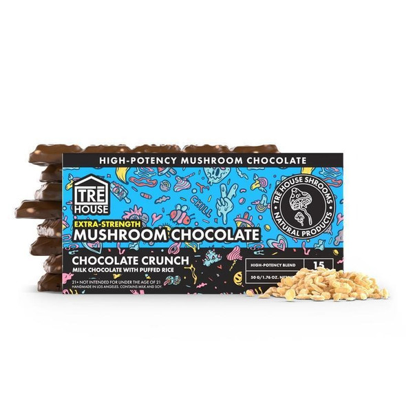 TRE House Extra Strength Mushroom Chocolate Bar - Chocolate Crunch