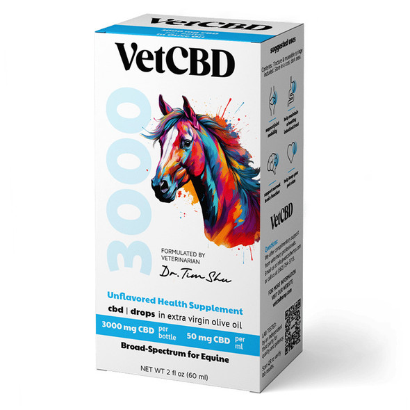 VetCBD Broad Spectrum CBD Equine Unflavored Tincture