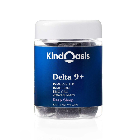 Kind Oasis Delta 9 THC + CBN + CBG Deep Sleep Gummies