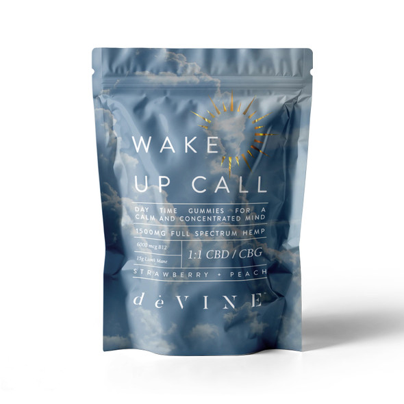 deVINE Full Spectrum CBD + CBG 1:1 Wake Up Call Gummies