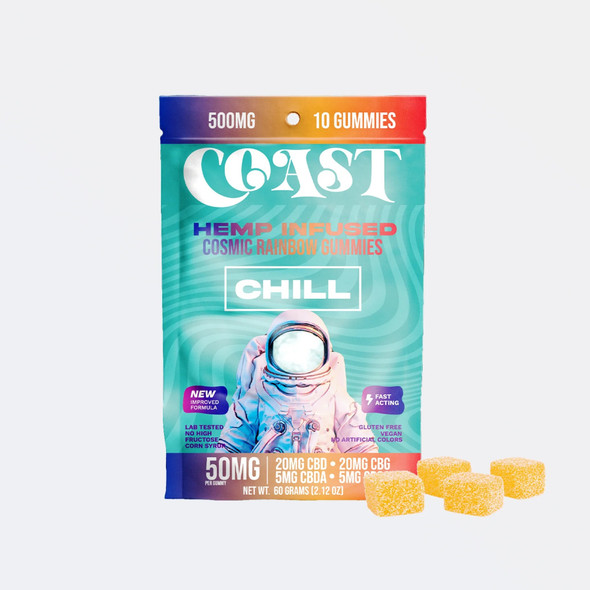 Coast Chill CBD + CBG Stress and Anxiety Gummies
