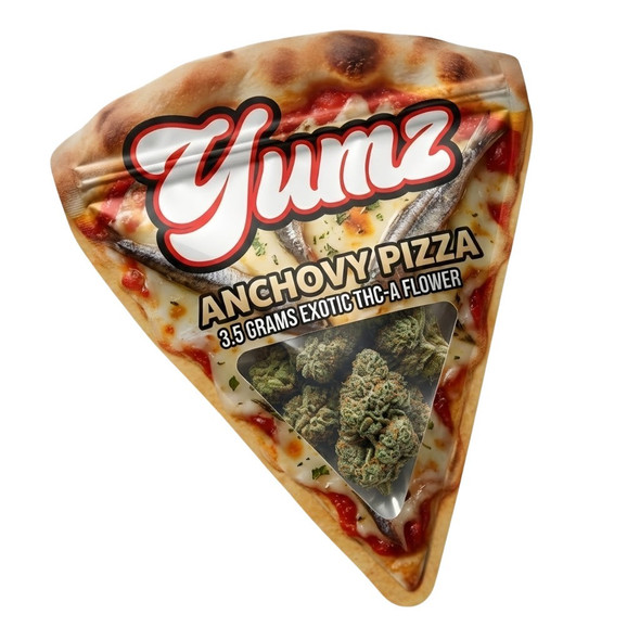 Yumz Anchovy Pizza AAA Exotics THCA Flower - Packaging
