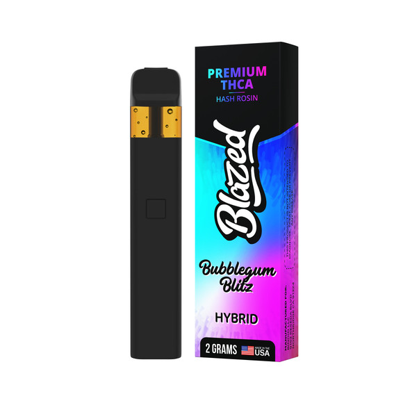 Blazed Hash Rosin THCA 2G Disposable Vape Pen - Bubblegum Blitz