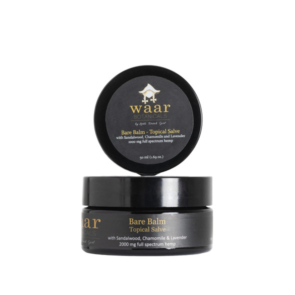 Waar Botanicals Full Spectrum Hemp CBD Bare Balm Topical Salve