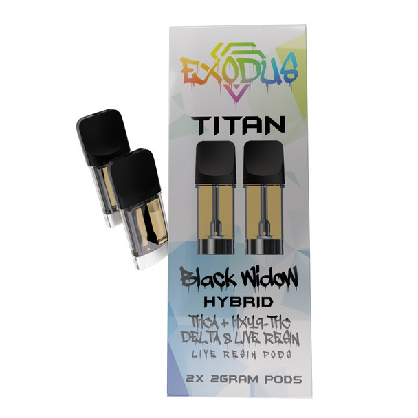 Exodus Titan THCA + D8 + HXY-9 THC Live Resin Pods Refill - Calm Leaf