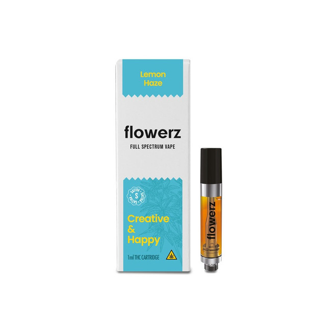 Flowerz Full Spectrum THCA 1G Vape Cartridge - Lemon Haze Flowerz Full Spectrum THCA 1G Vape Cartridge - Lemon Haze
