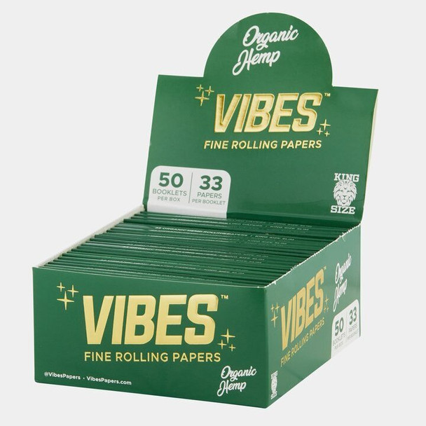 Vibes Papers Box King Size Slim Organic Hemp