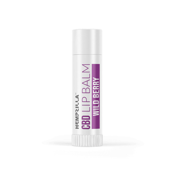 Hempzilla Broad Spectrum Hemp CBD Lip Balm Wild Berry