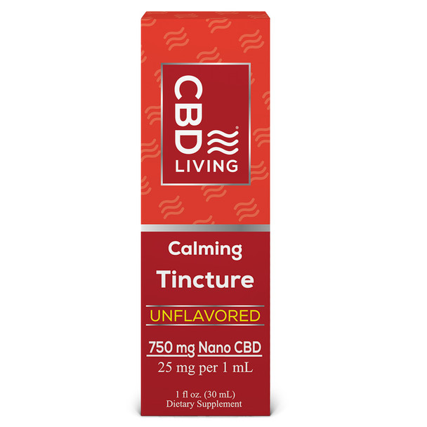 CBD Living Nano Infused Broad Spectrum Hemp CBD Tincture Oil Drops - 750mg